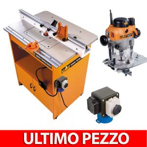 TAVOLO INDUSTRIO PER ELETTROFRESATRICE + ELETTROFRESATRICE CMT7E + COMANDO SICUREZZA