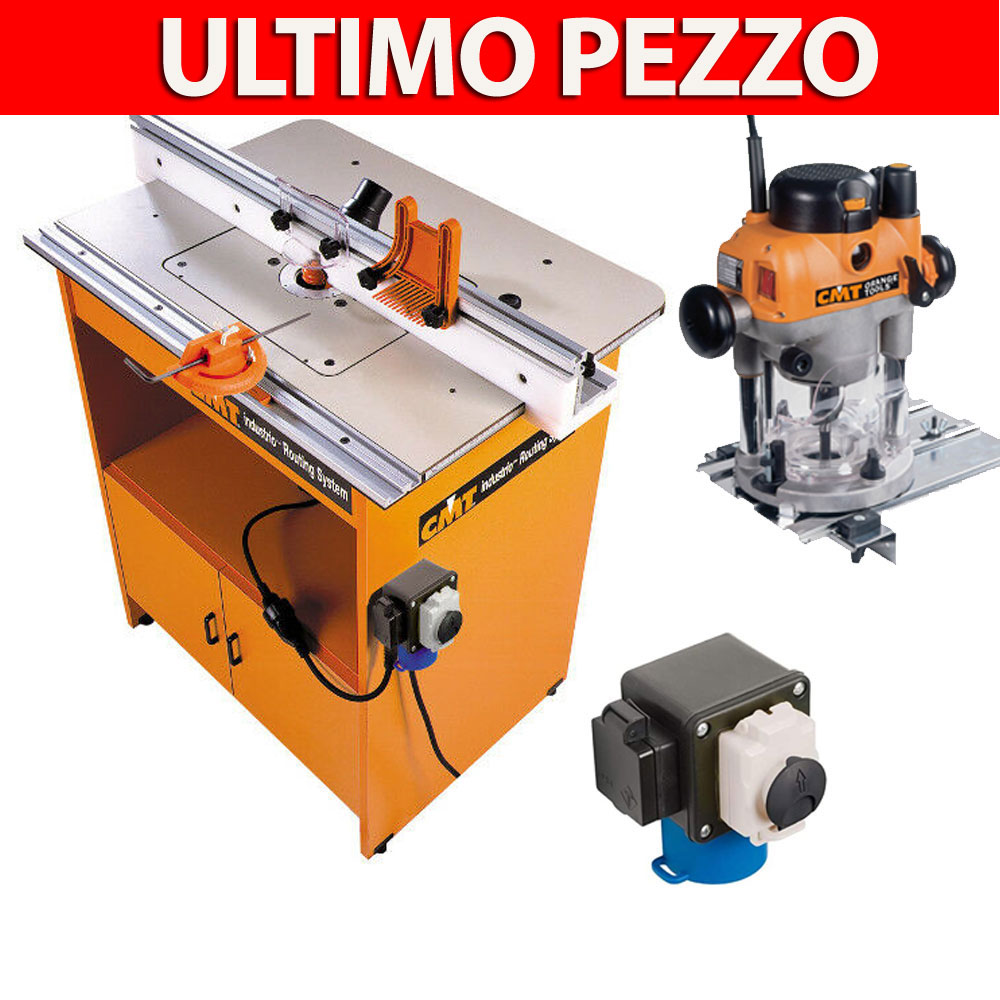 TAVOLO INDUSTRIO PER ELETTROFRESATRICE + ELETTROFRESATRICE CMT7E + COMANDO SICUREZZA